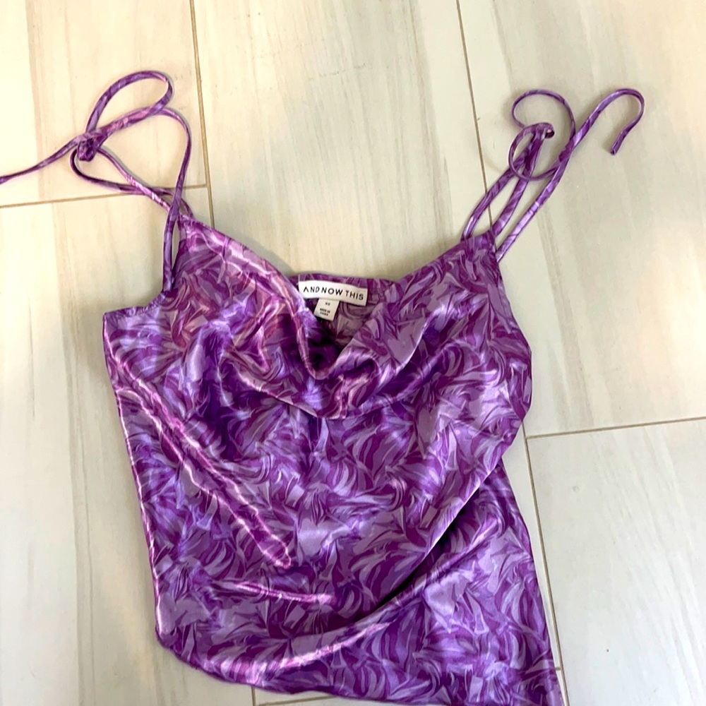 Brand New!! With tags - Purple no sleeve blouse